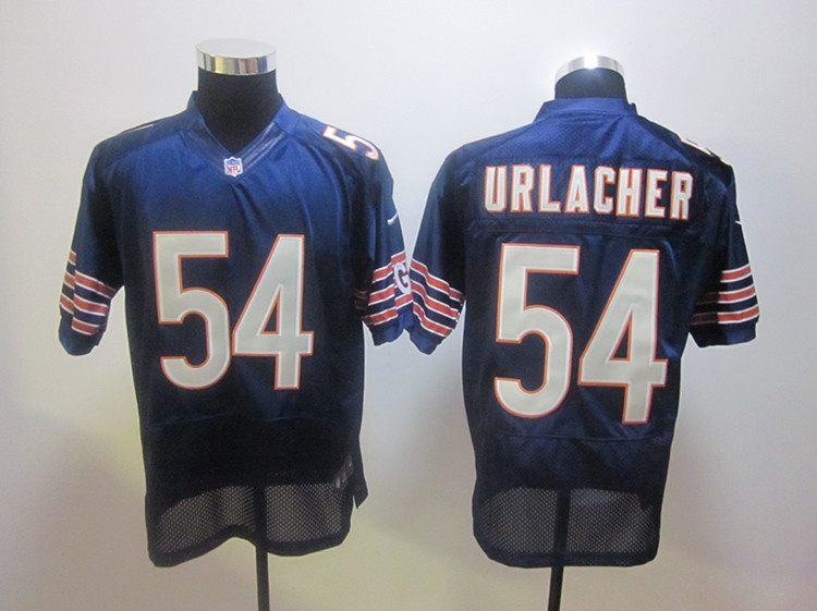 NFL Blue Chicago Bears 54 Middle Linebacker Brian Urlacher Nike Elite Jersey